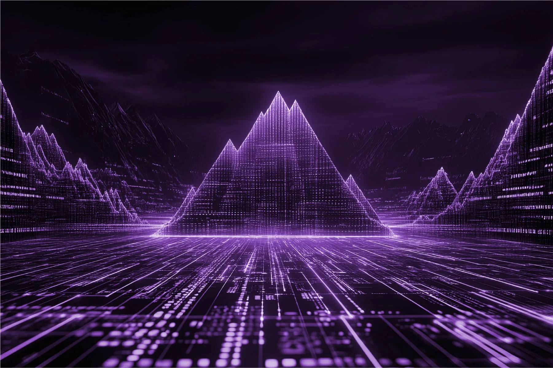 Purple mountains main of zeros and ones