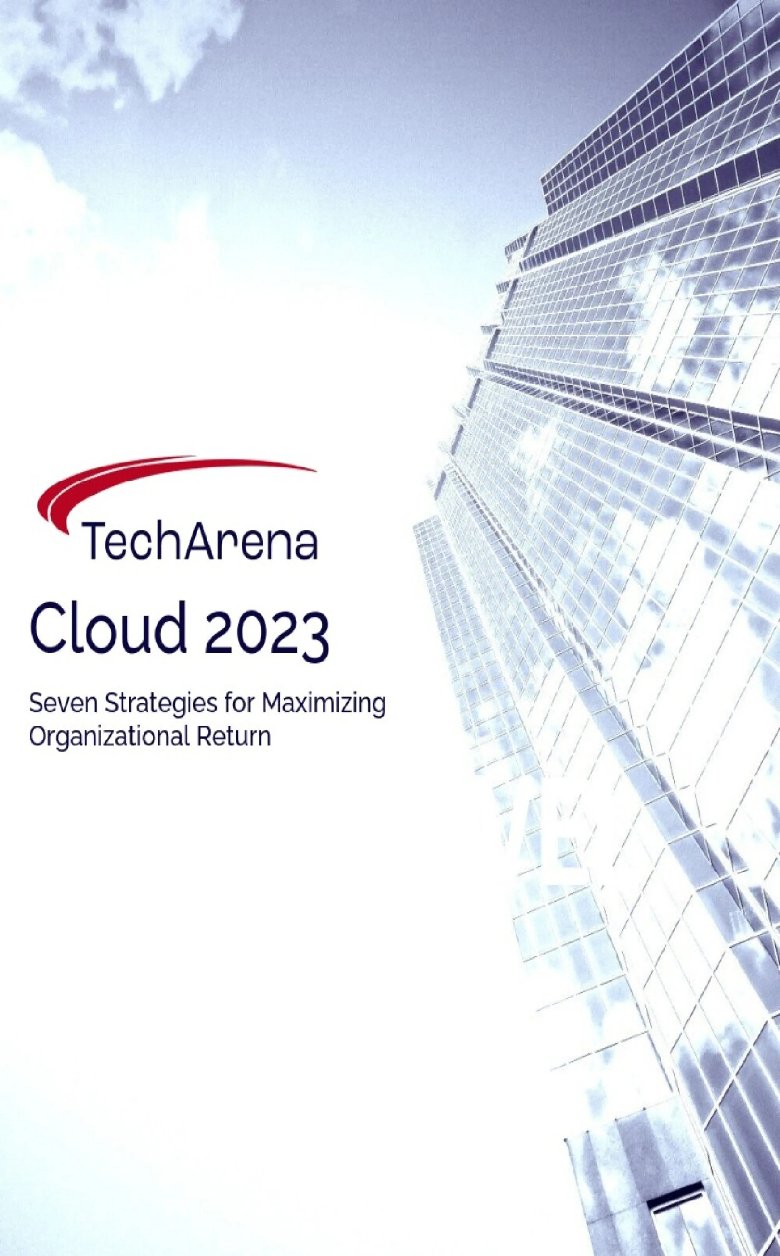 Skyscraper with white background