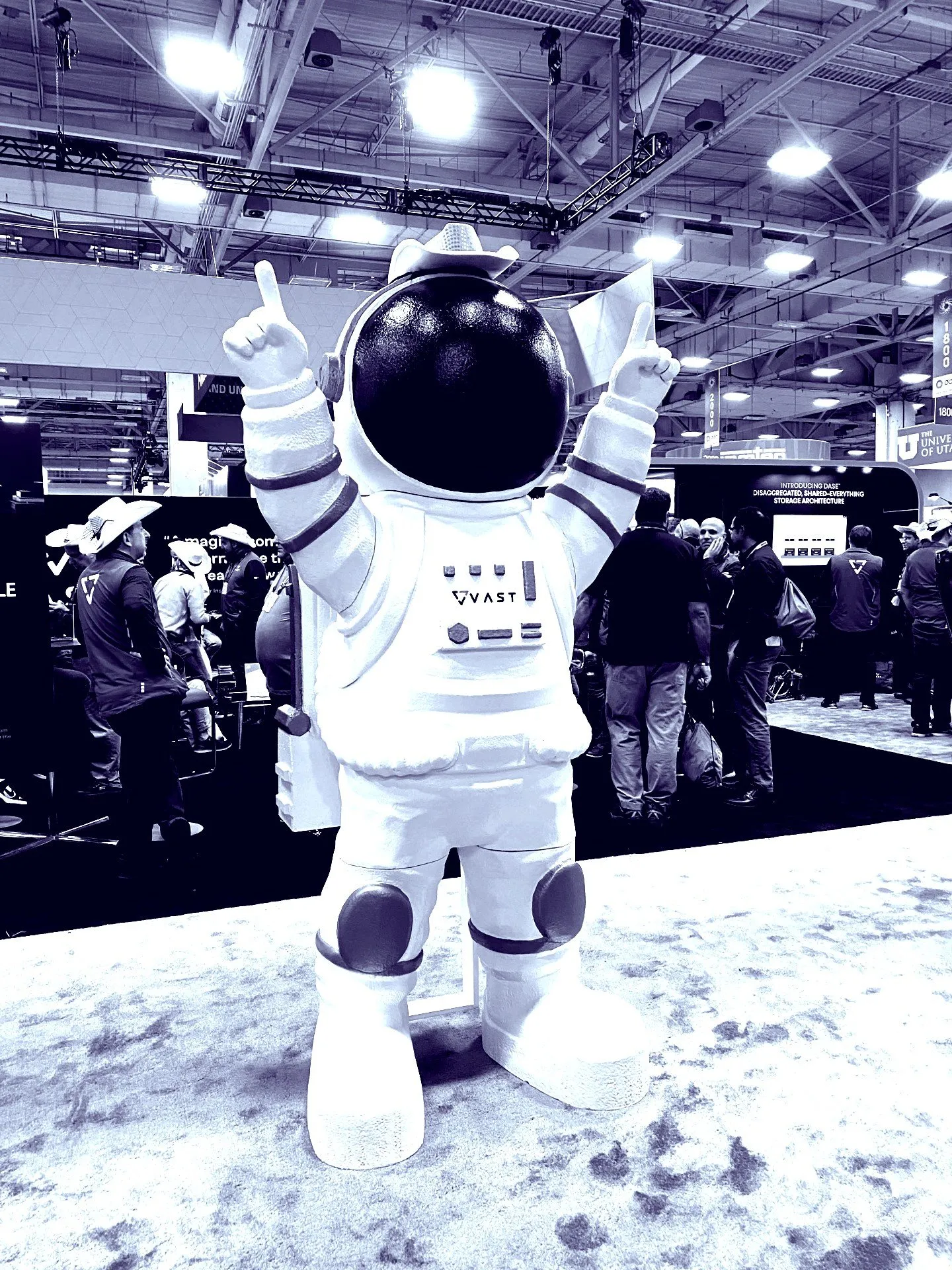 VAST astronaut with a cowboy hat