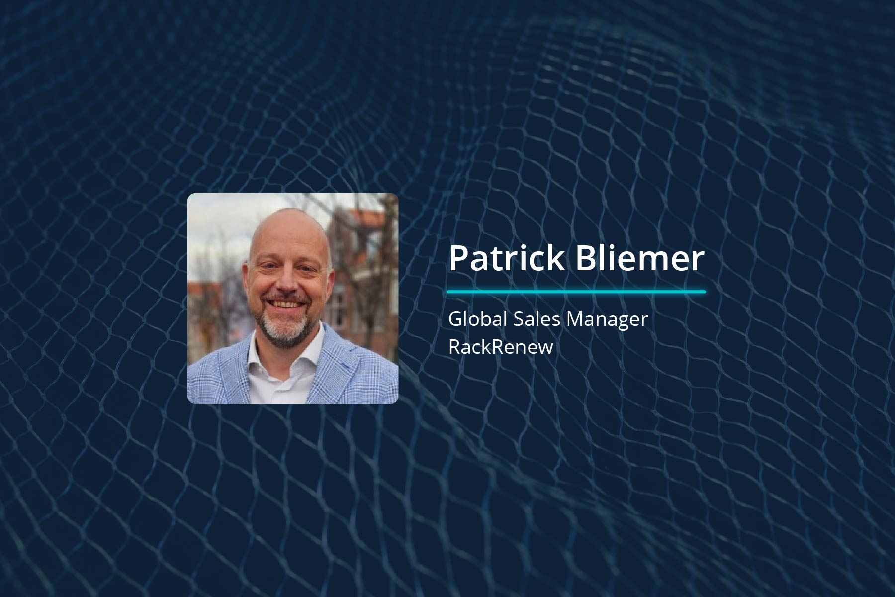 Headshot of Patrick Bliemer