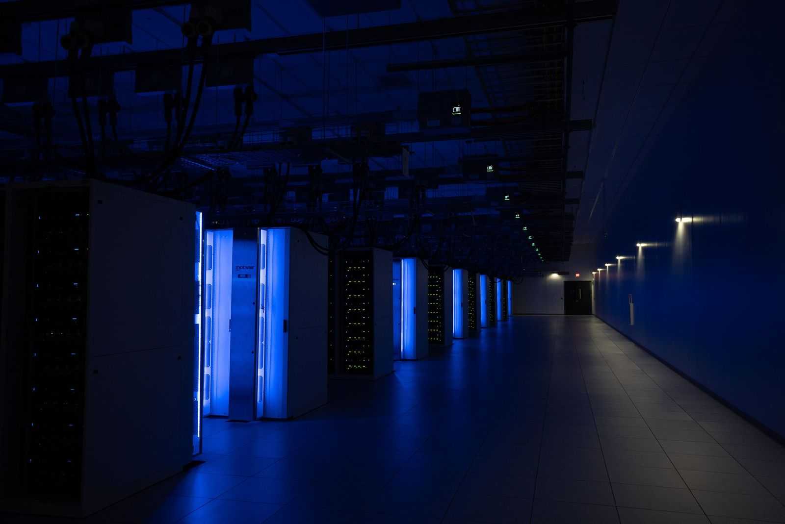 Server racks with Motivair by Schneider Electric cooling technology