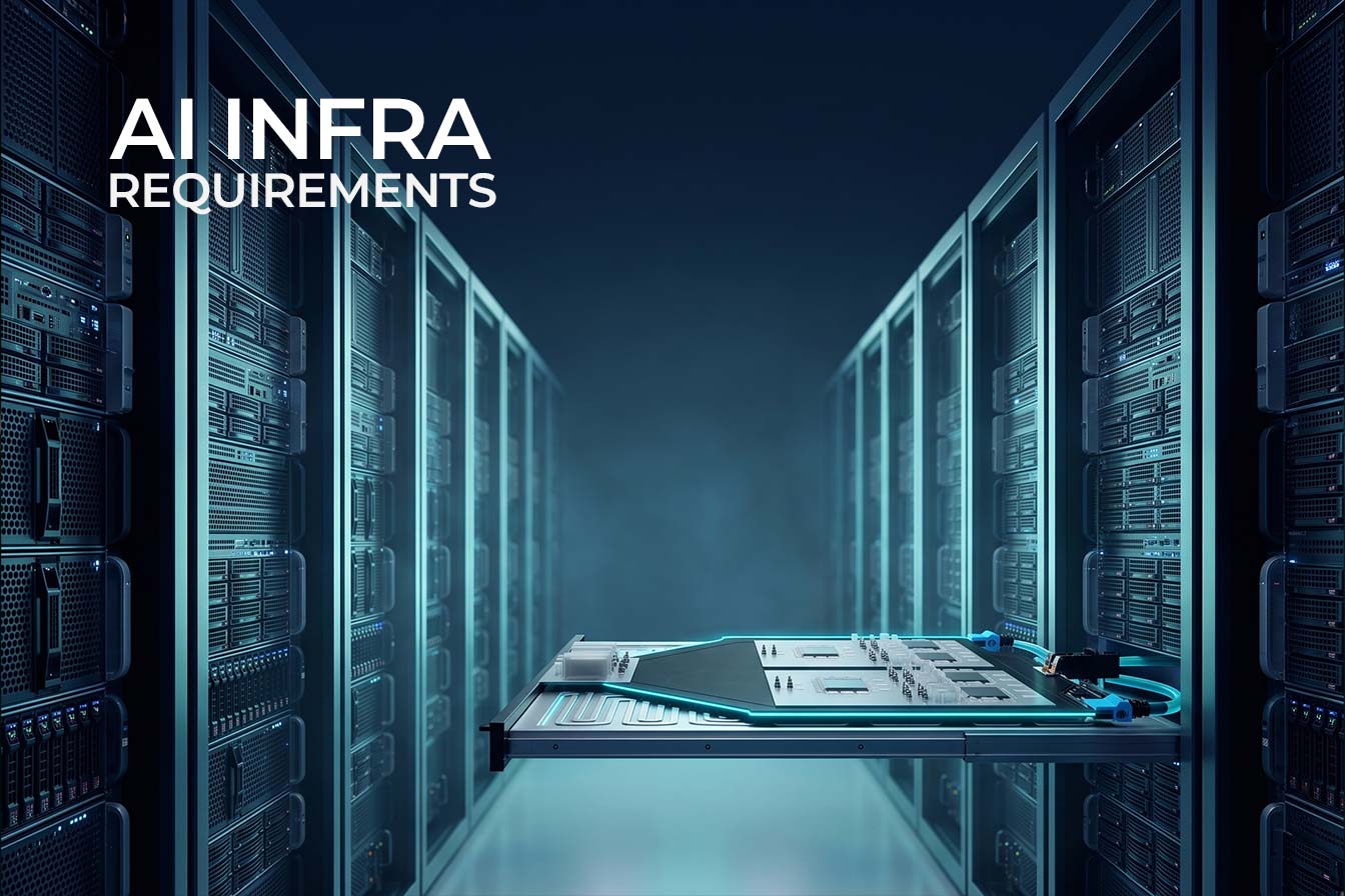 Depiction of flat power technology being inserted into a data center rack