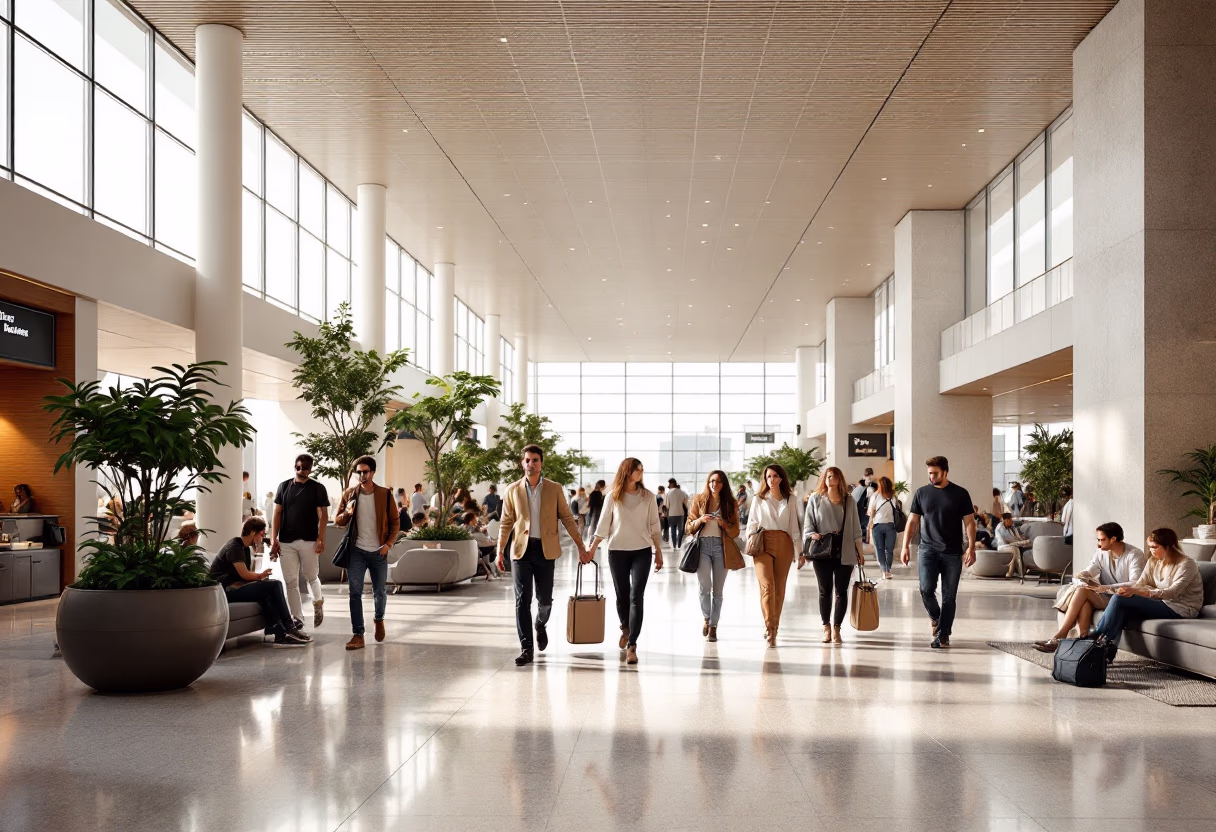 image of an airport scene (for a travel tech)