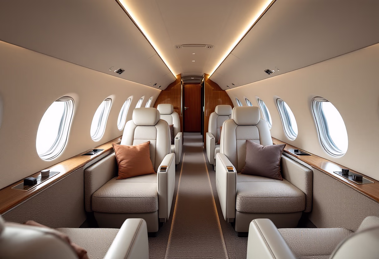 image of aircraft interior