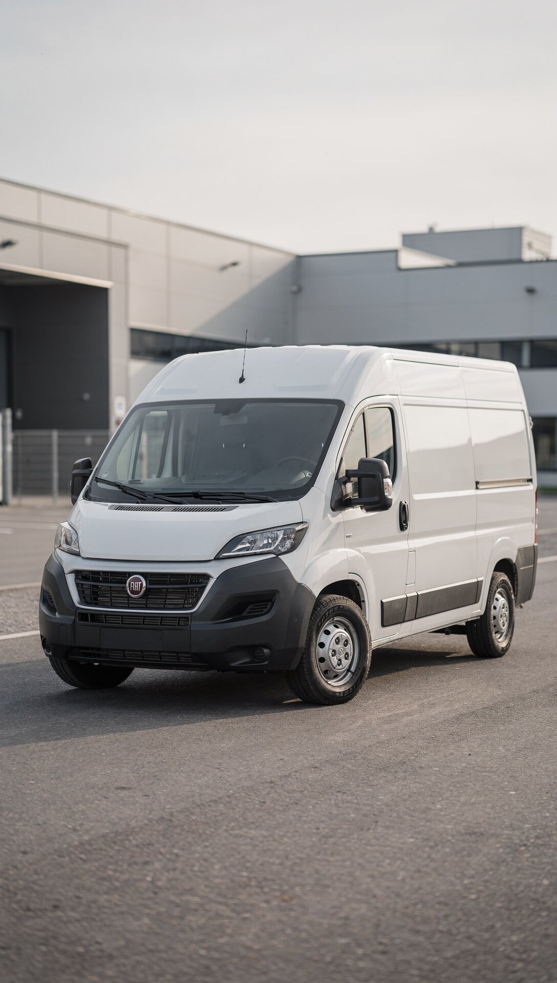 Large high-roof cargo van used for bulky cargo transport and moving services