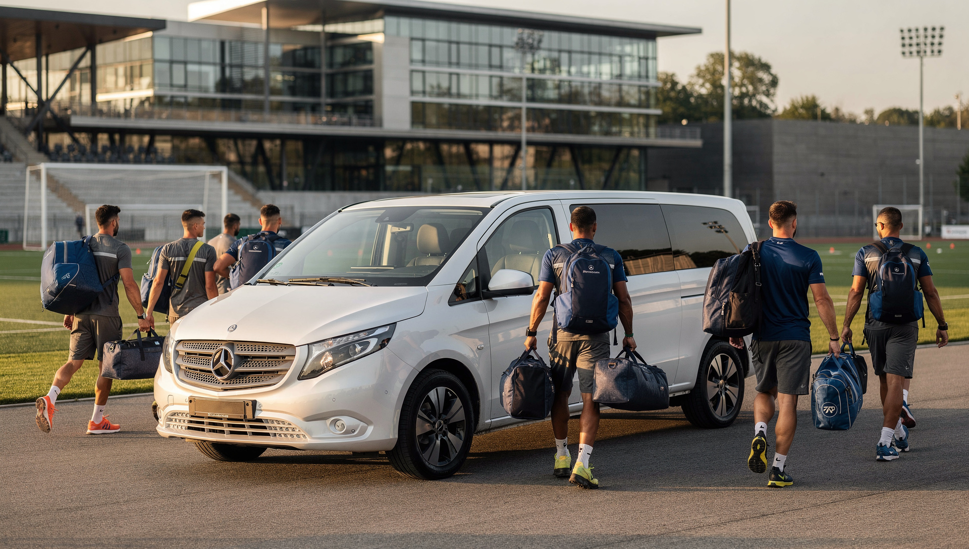Sports team transportation with Mercedes-Benz Vito in Estonia
