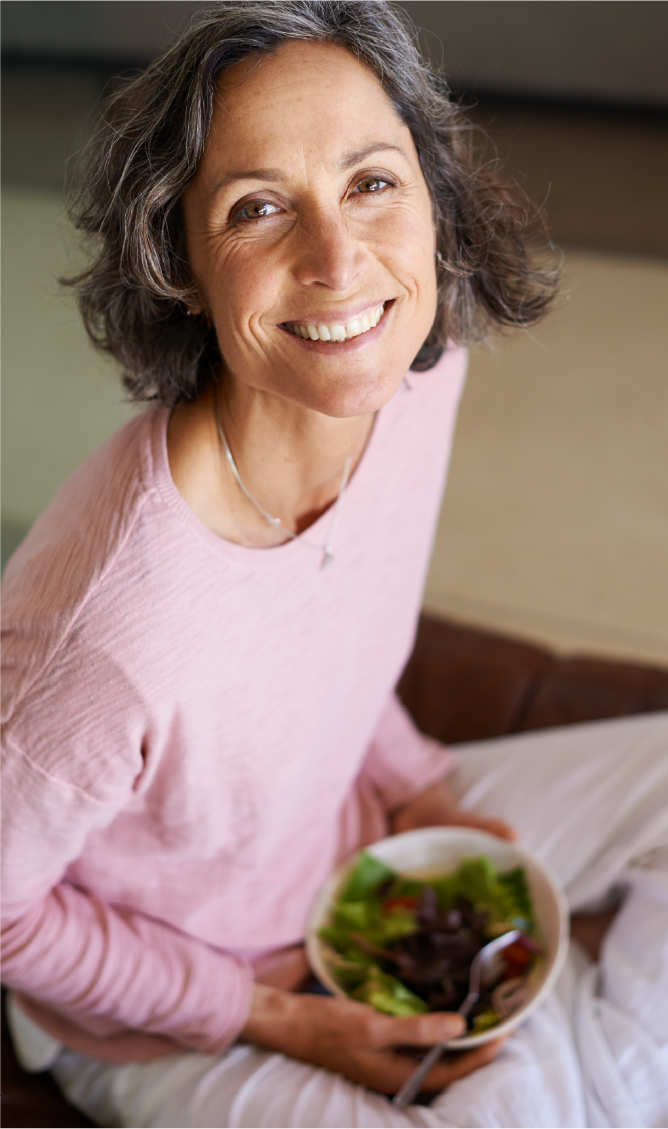 Woman holding coffee