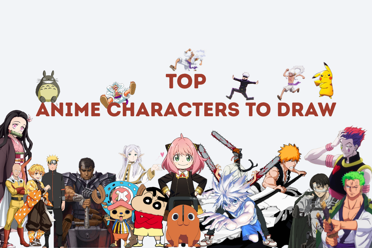 20 Beginner-Friendly Anime Characters To Draw, Perfect for Leveling Up Your Art