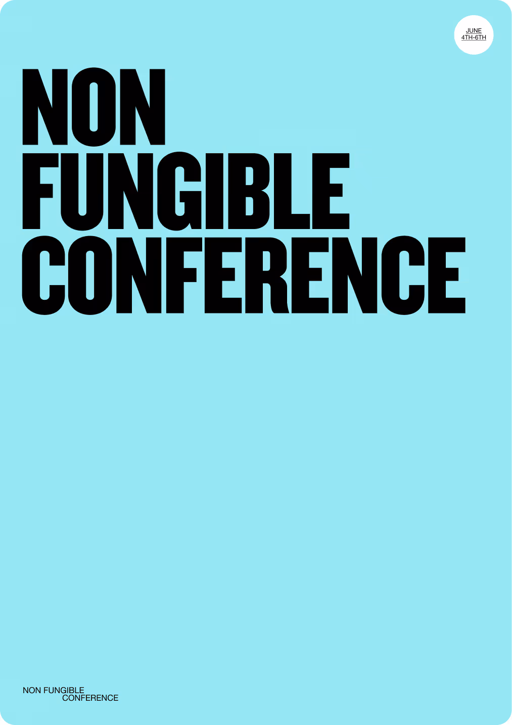 Non Fungible Conference Poster