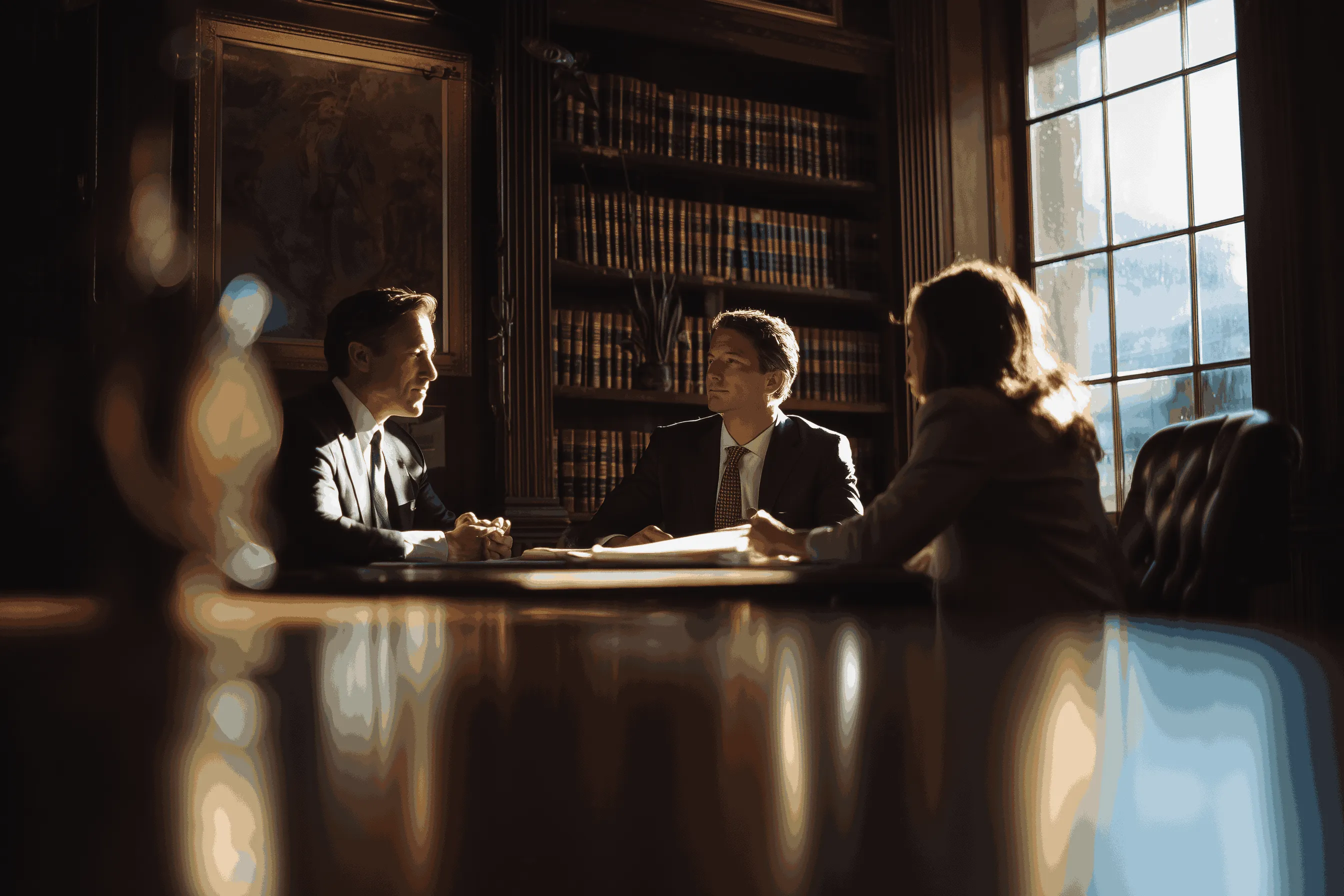 image of team member explaining a conservation project