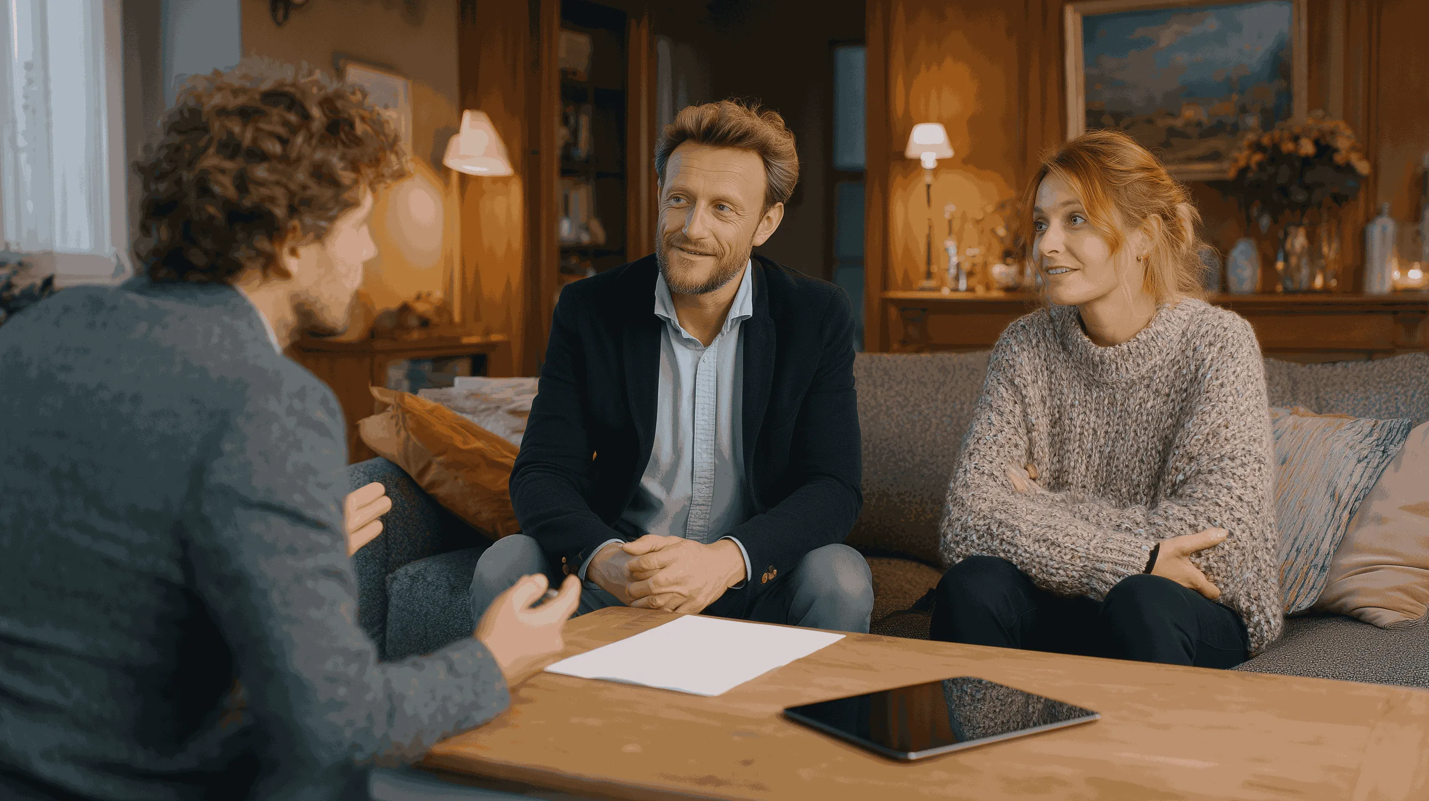 image of team member explaining a conservation project