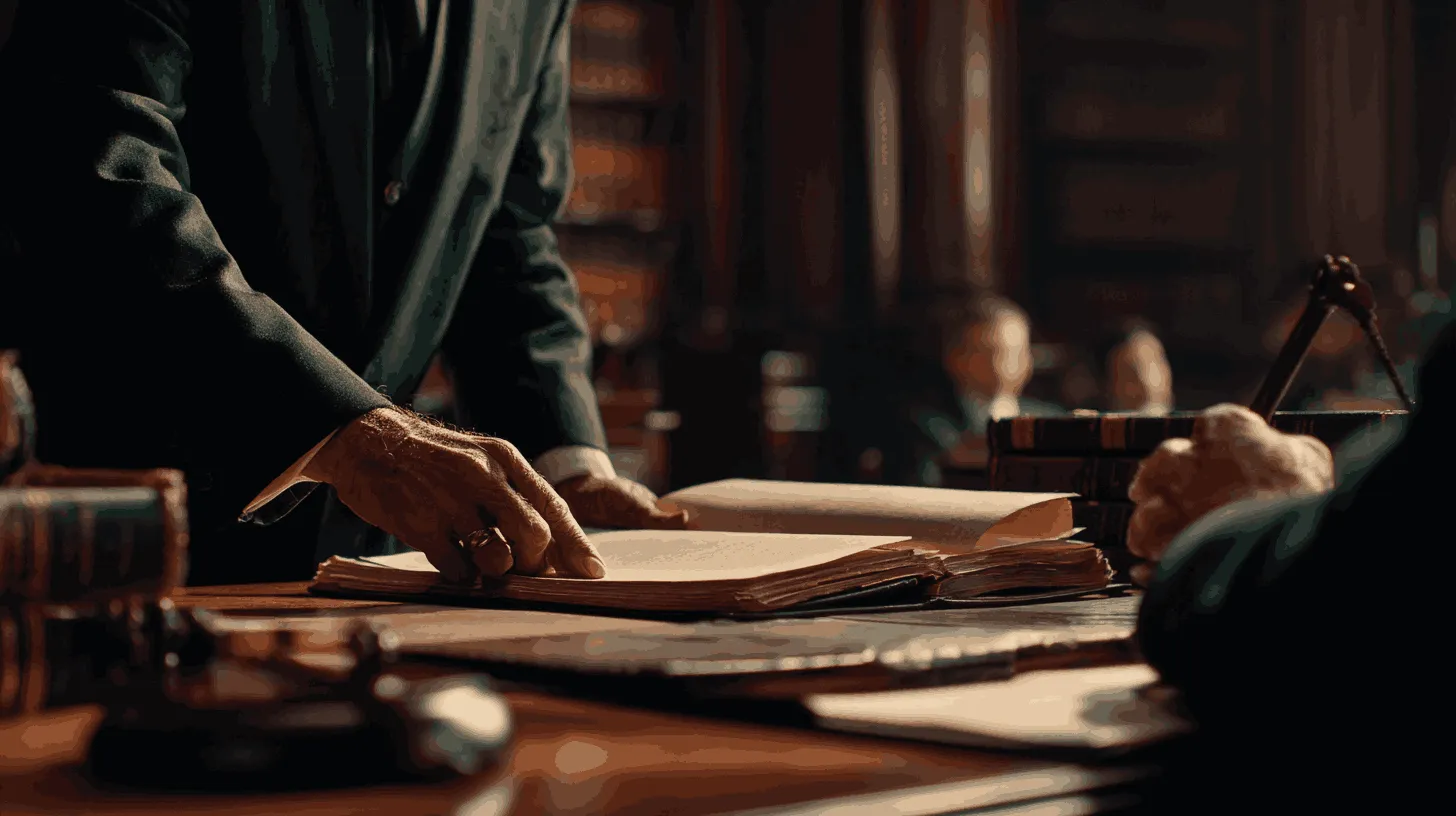 image of team member explaining a conservation project