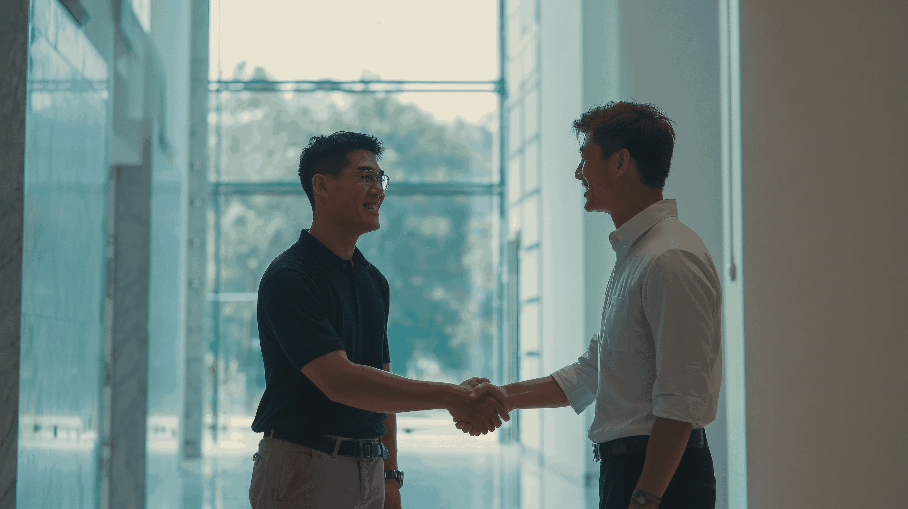 image of team member explaining a conservation project