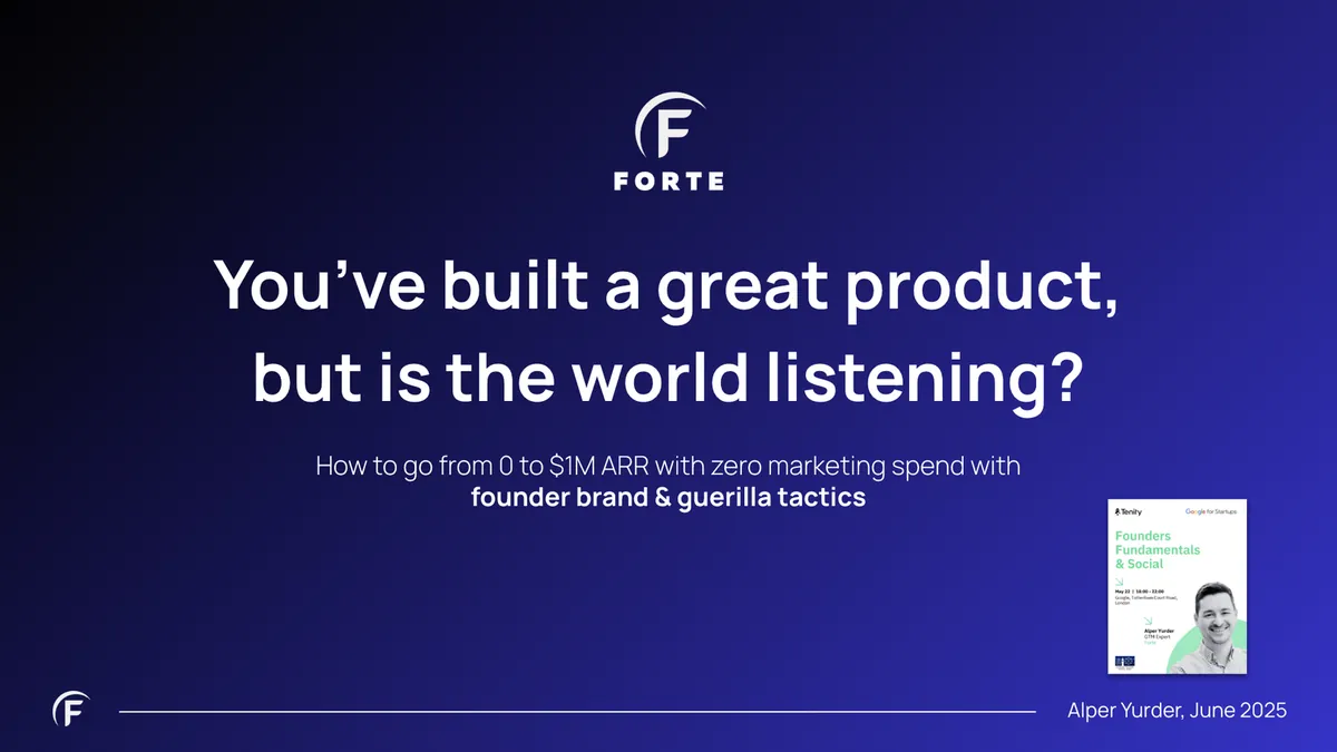 From Zero to 1M ARR with founder brand