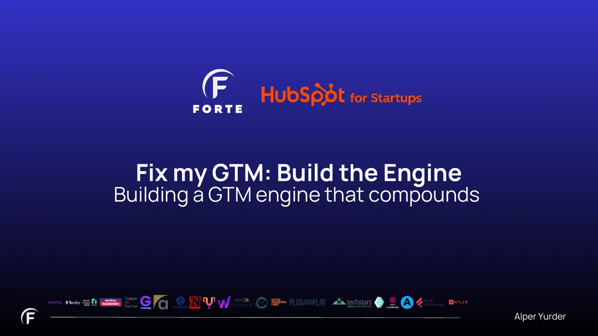 Forte Growth and HubSpot deck cover