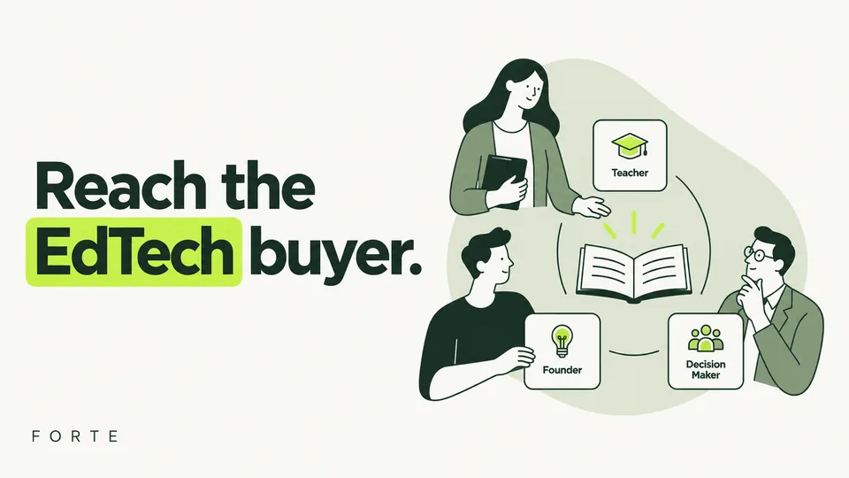 Reach the EdTech buyer. Forte editorial cover.