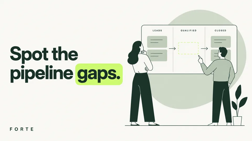 Spot the pipeline gaps. Forte editorial cover.