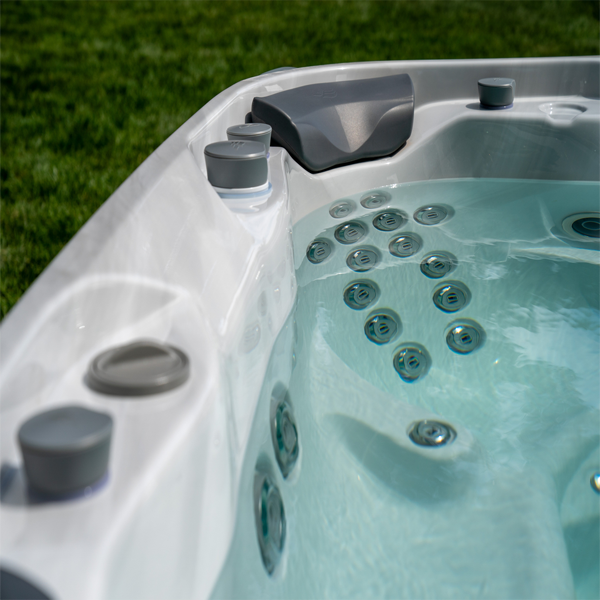 corner of a sundance spa hot tub