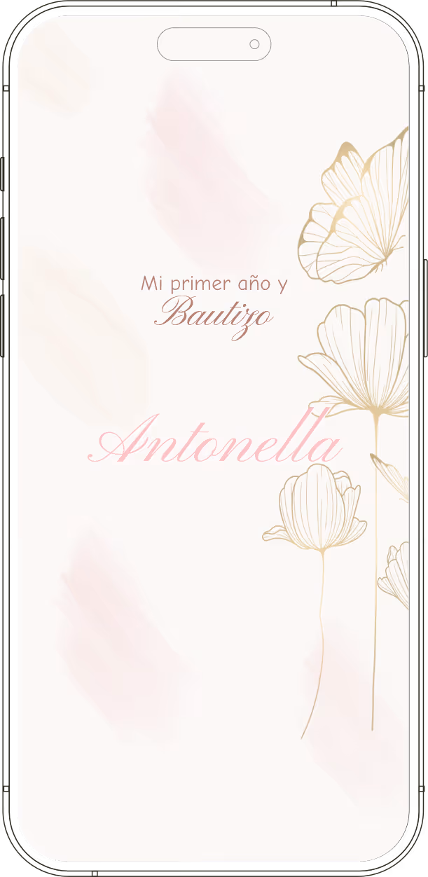 Ejemplo de invitación digital para boda con diseño editorial elegante