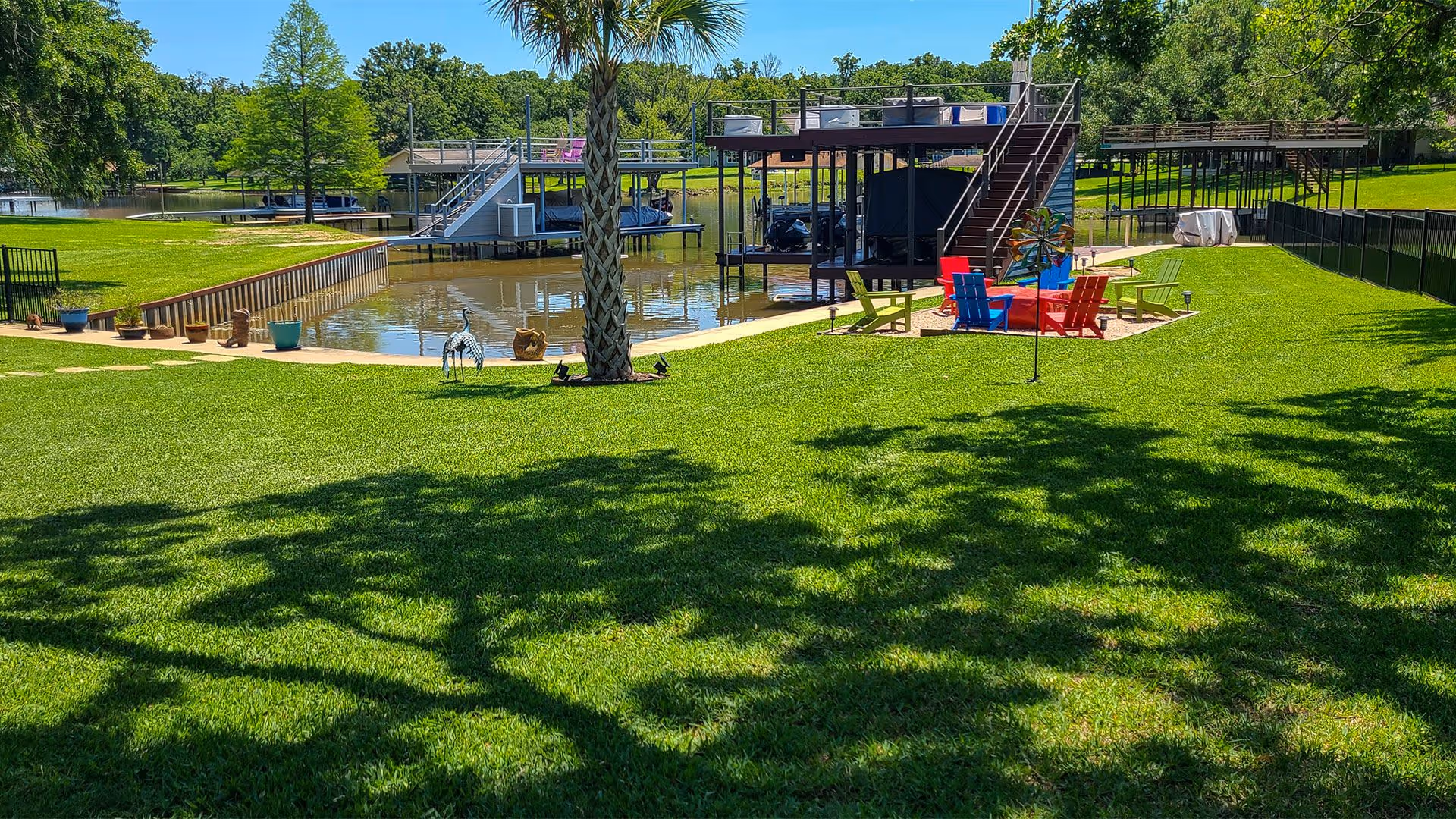 Professional lawn care and weekly maintenance by Reservoir Landscape Solutions Cedar Creek Lake TX