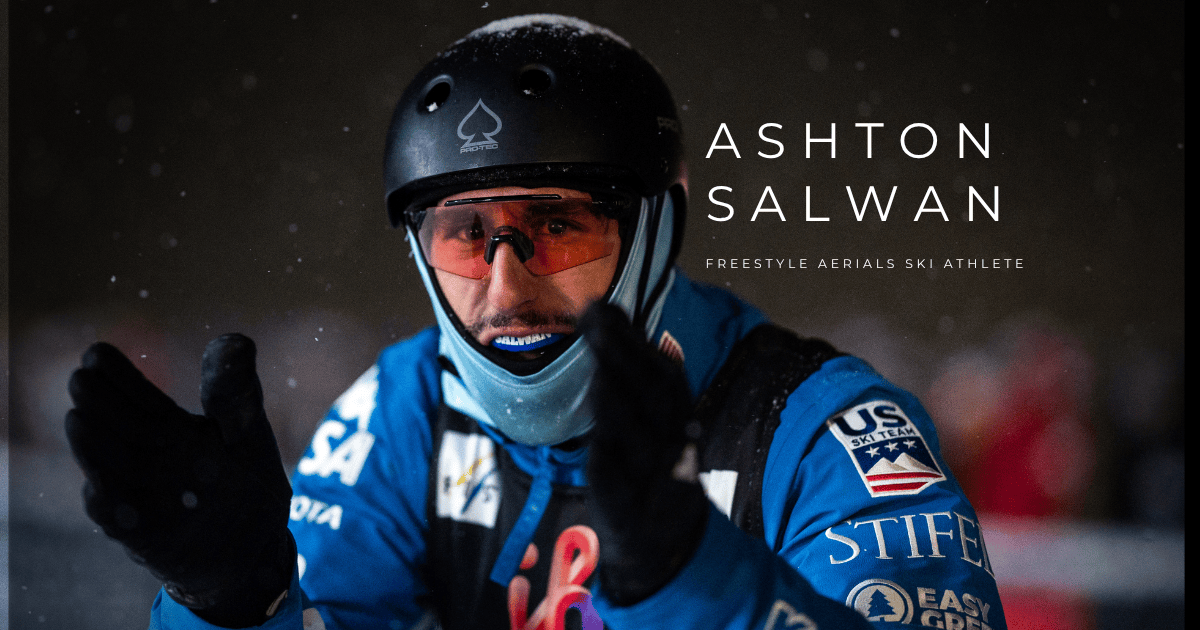 Ashton Salwan, U.S. Freestyle Aerial Ski Athlete. He is a rising force on the Stifel U.S. Freestyle Ski Team, making his mark on the FIS Ski International stage.