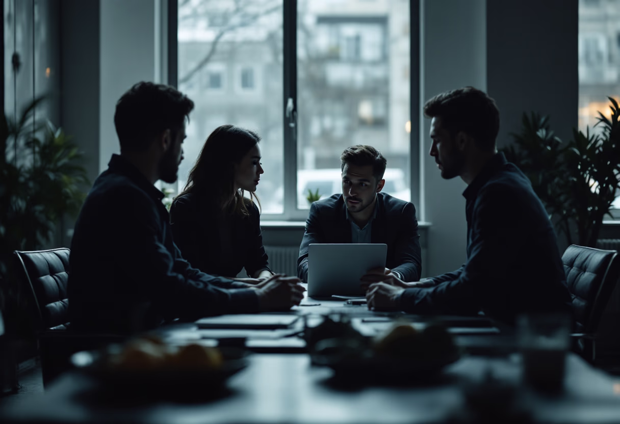 image of team discussion (for a hr tech)