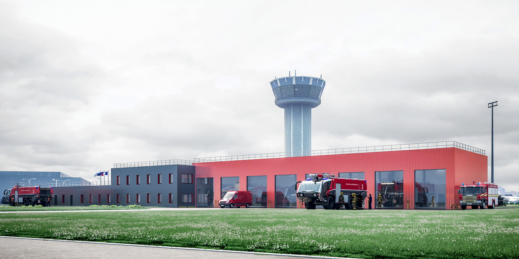 Paris Le Bourget New Fire Station