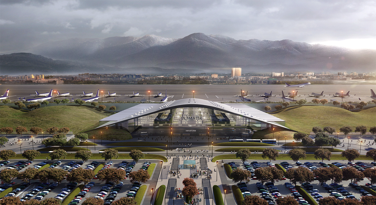 Almaty International Airport – Masterplanning & New Terminal Design