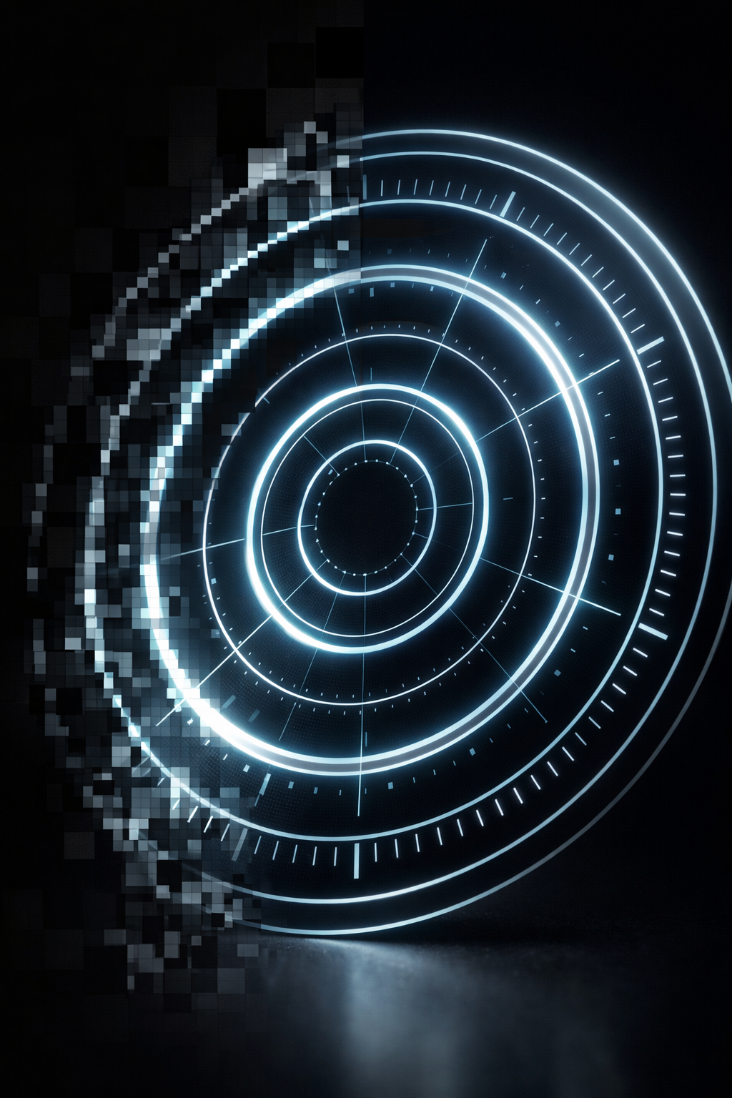 A 3D render providing an abstract visual expression of this artefact