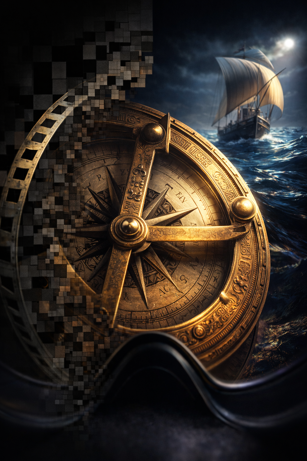 A 3D render providing an abstract visual expression of this artefact