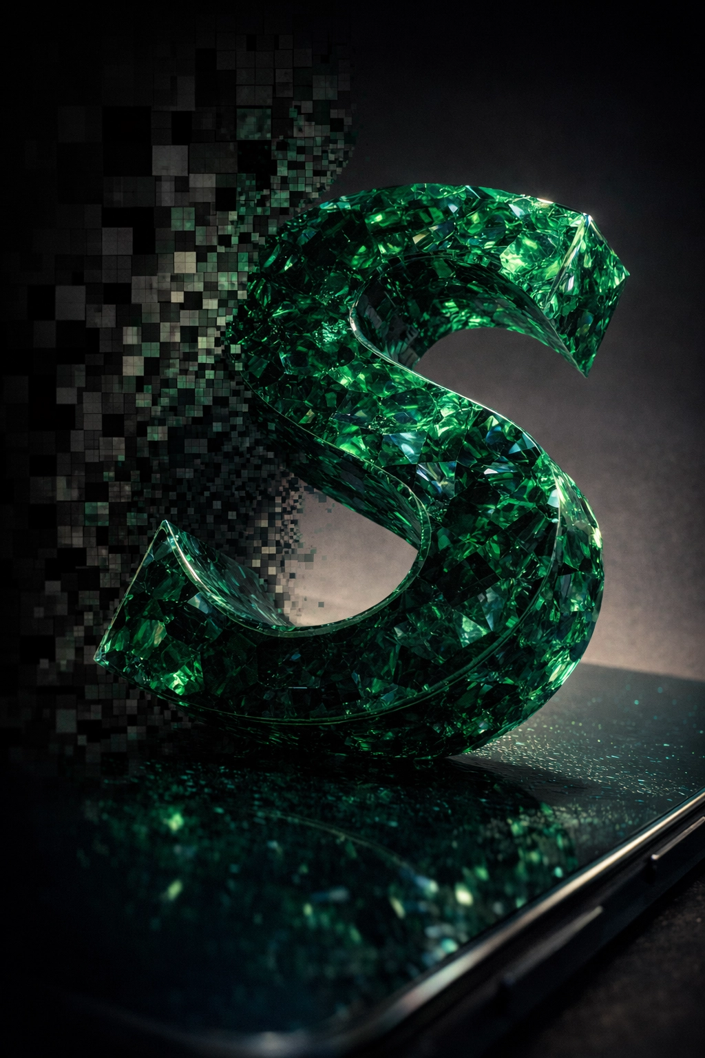 A 3D render providing an abstract visual expression of this artefact