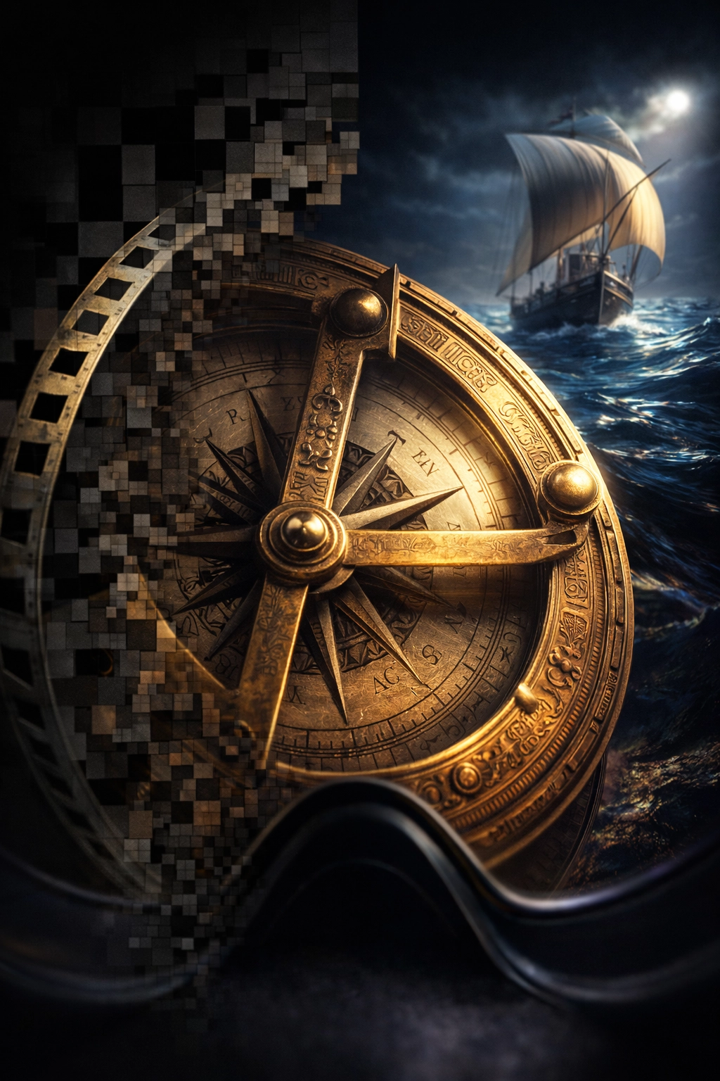 A 3D render providing an abstract visual expression of this artefact