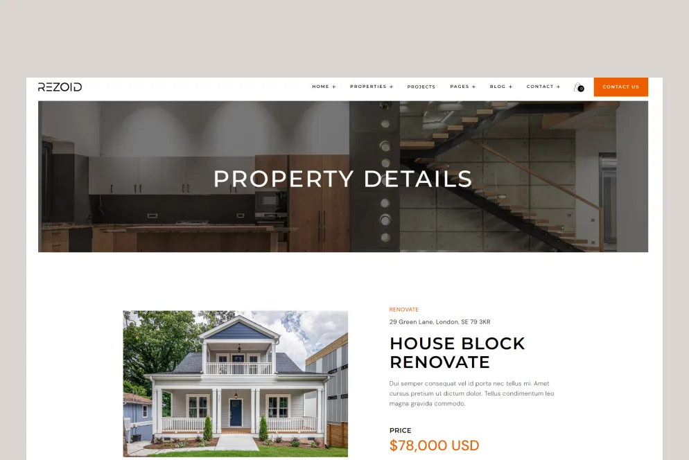 Inner Page Screenshot