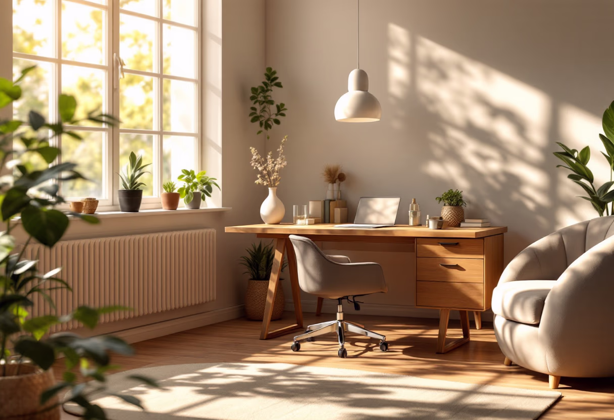 [background image] image of a tidy home office (for a cleaning service)
