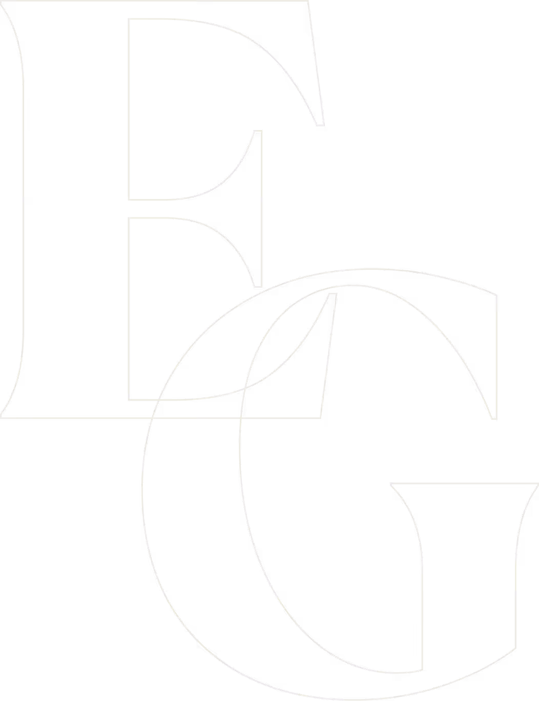 Lettres stylisées majuscules E et G entrelacées en noir avec contour blanc. EduGrowth est un cabinet d'avocat fondé par Maitre François GALEA spécialisé droit commercial et droit des sociétés pour les acteurs de la formation professionnelle, de l'enseignement et de l'éducation.