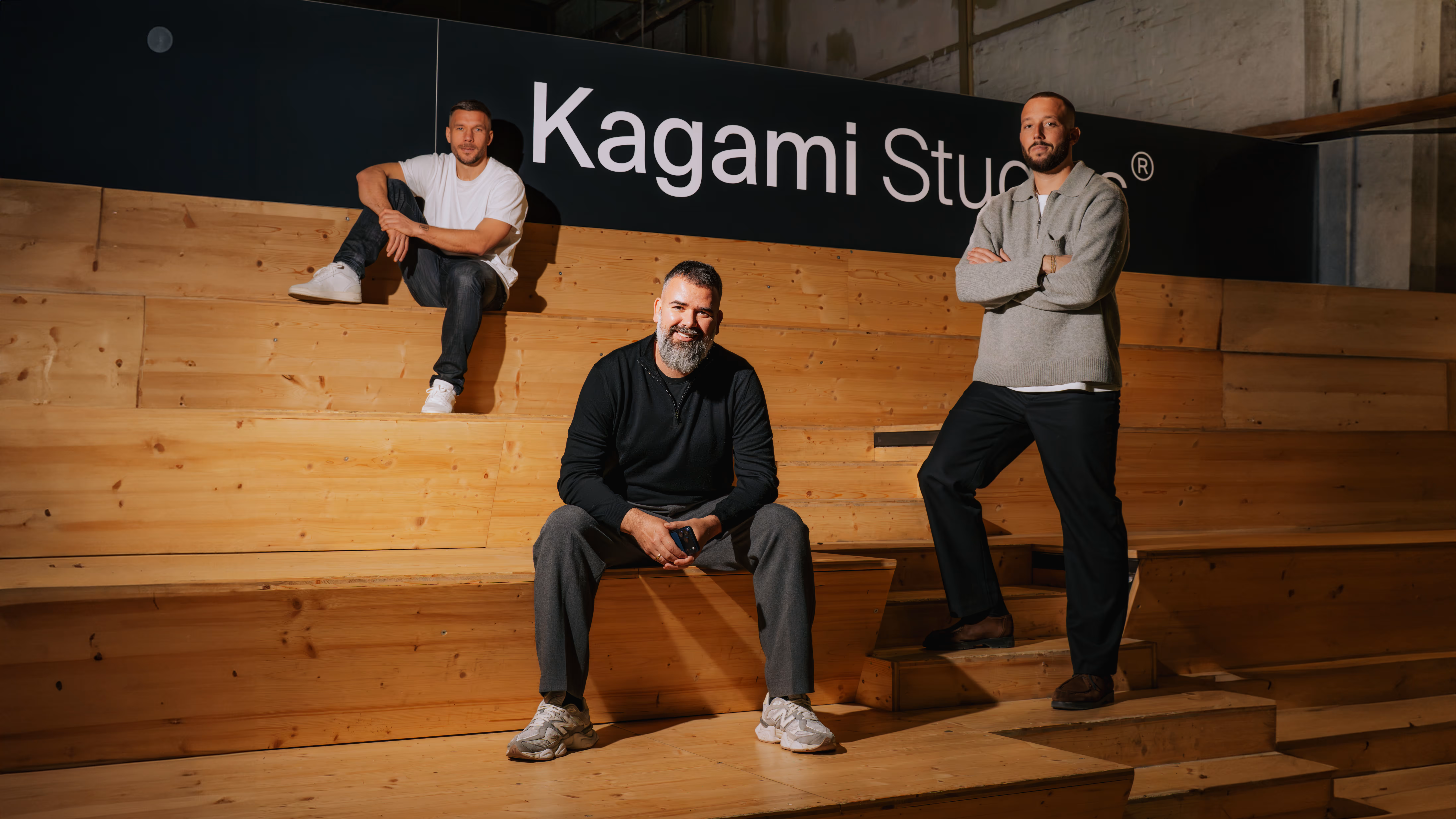 Kagami Studios, co-founded by Lukas Podolski, Lukas Mengeler and Nenad Miljkovic, combines experience from sports, media and entrepreneurship to build companies, invest in existing businesses and develop new business models. The venture studio focuses on ownership, operational execution and long-term growth.