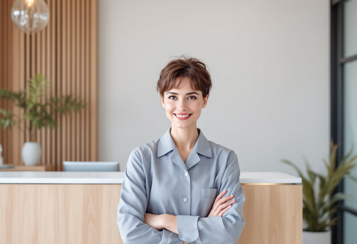 image of office receptionist (for a dental office)