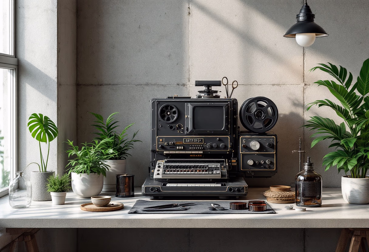 image of vintage film equipment