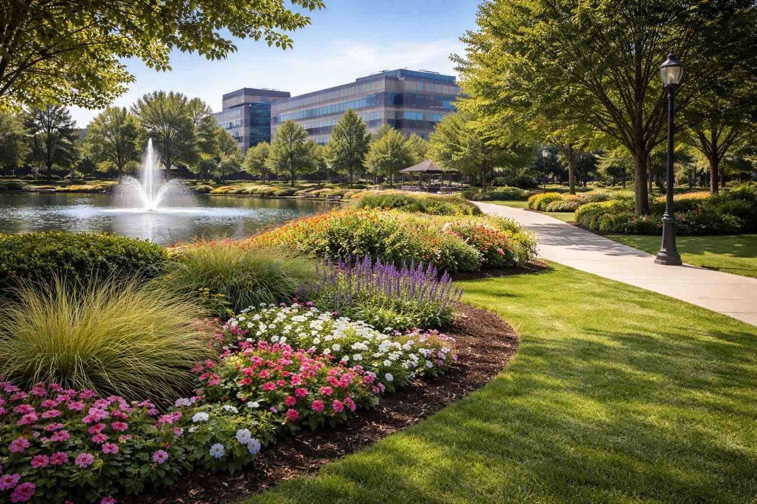 commercial lawn and garden maintenance at managed facility property in Dubbo NSW and Wellington NSW