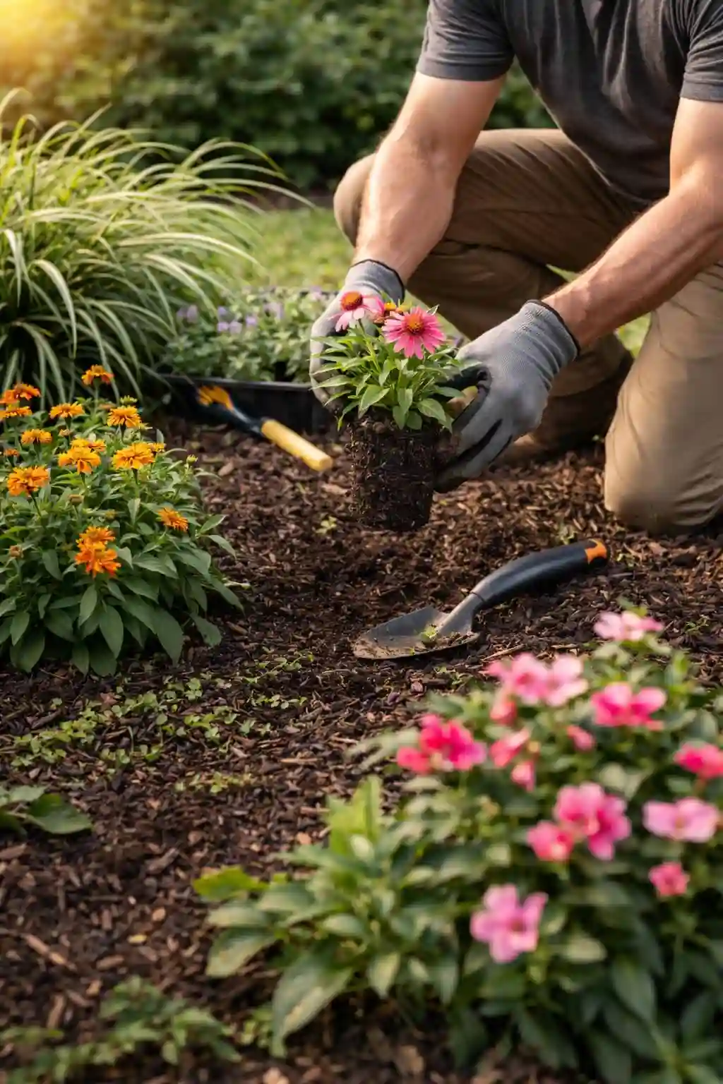 garden bed installation and mulching for improved landscaping in Dubbo NSW and Wellington NSW