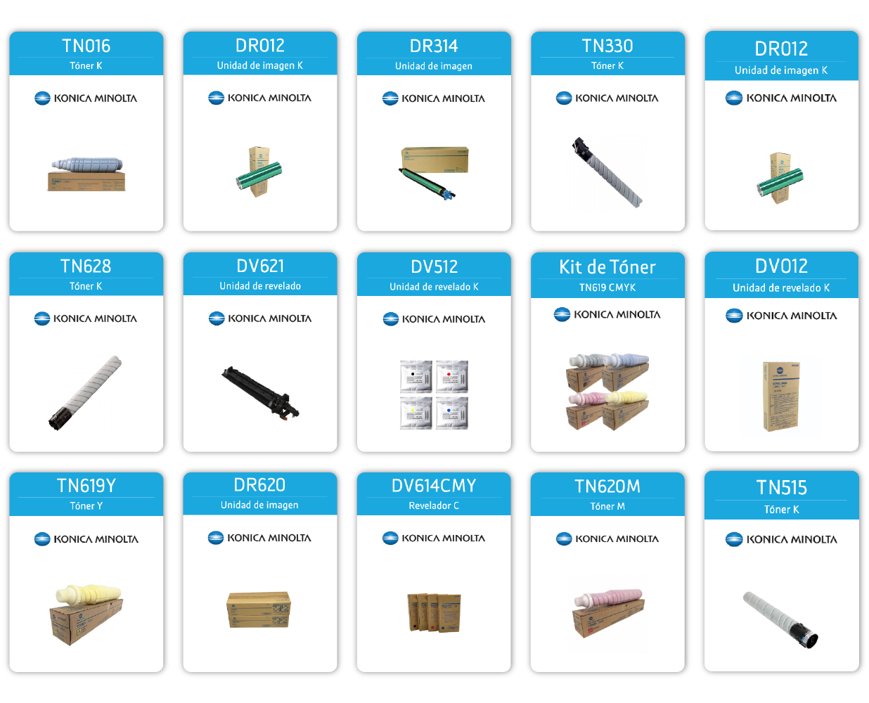 Consumibles y refacciones Konica minolta | Copymart