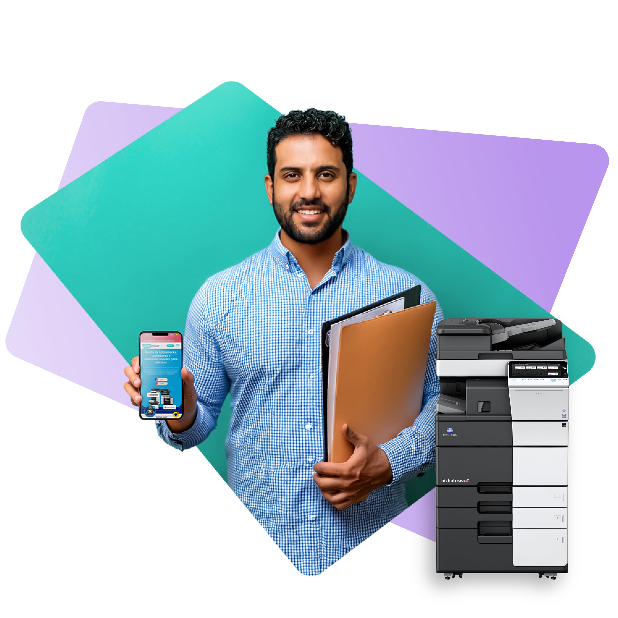 Renta y venta de impresoras, copiadoras y multifuncionales Konica Minolta y Kyocera - CopyMart Puebla