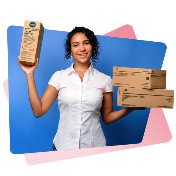 Venta de consumibles y refacciones Konica minolta en Copymart Puebla