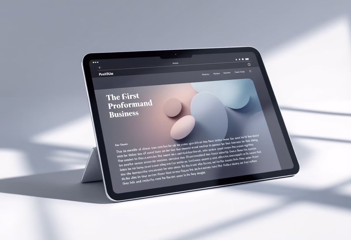 image of an article on a screen (for a social media and communication)