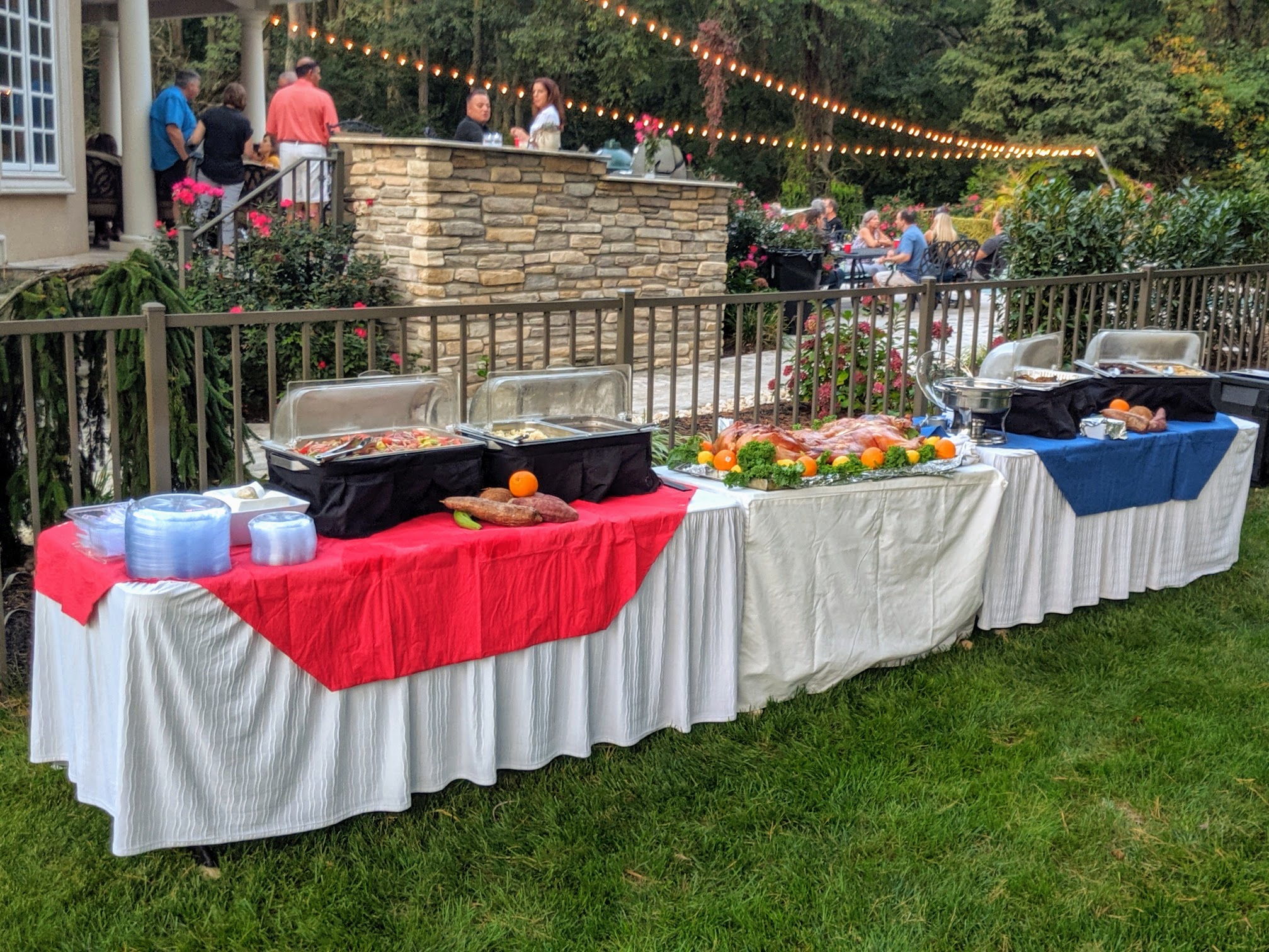 Poolside Buffet Set-up