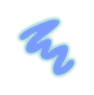 neon squiggles figure