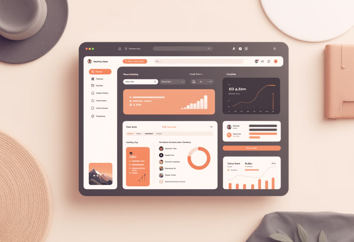 <subject>[interface] screenshot of the software interface (for a productivity tools business)</subject>