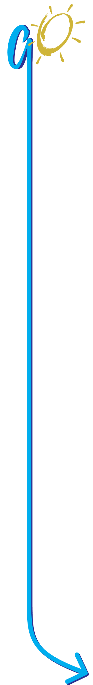 GO Sunny Logo with long arrow
