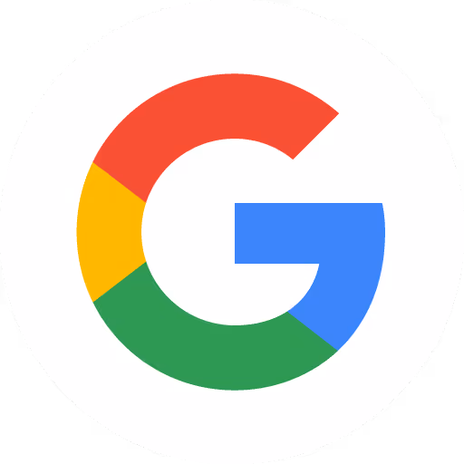 Google company logo with red, blue, green, and yellow segments forming a capital G.