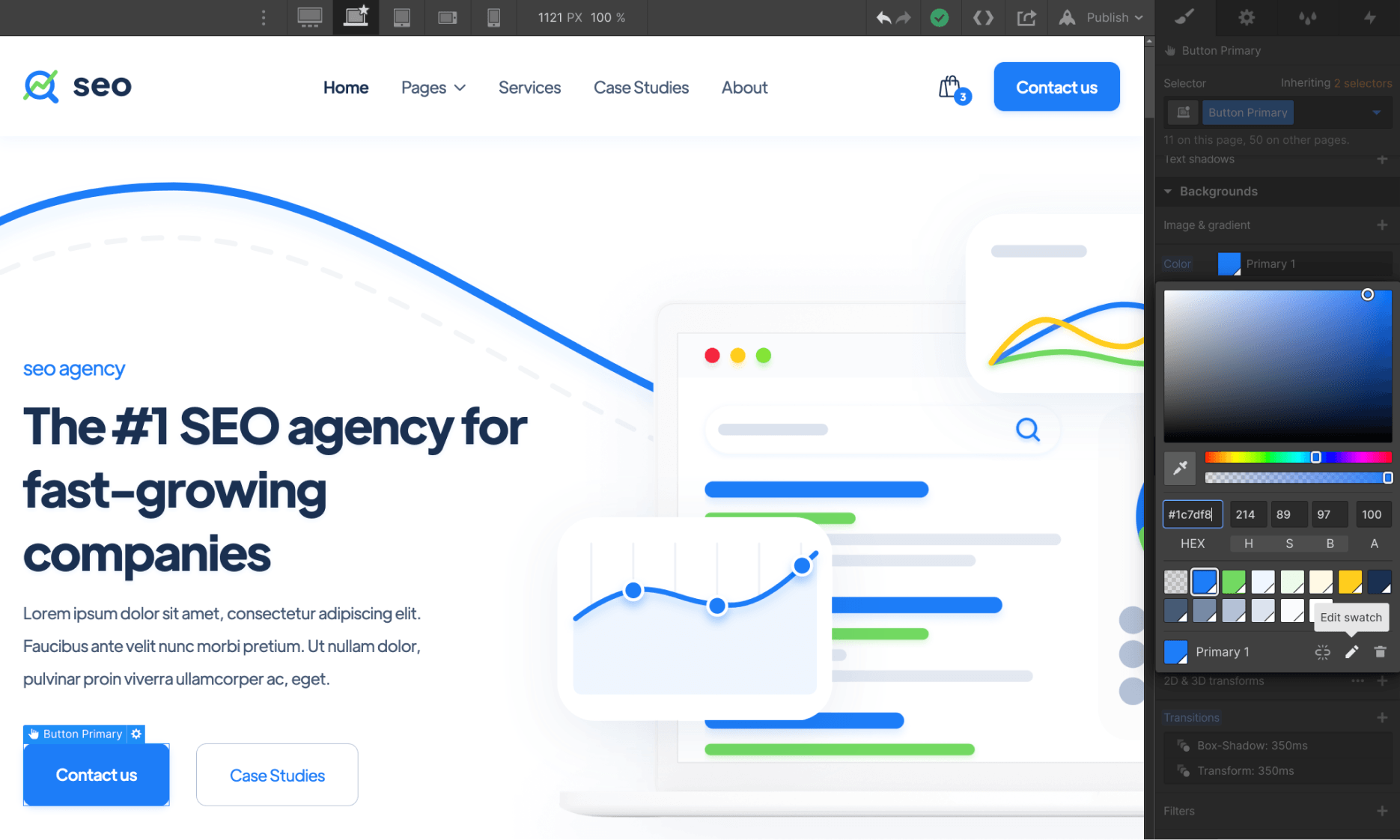 Colors - SEO Webflow Template